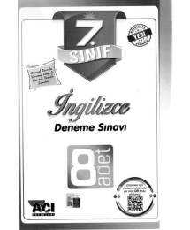 İNGİLİZCE DENEME SINAVI 8 ADET