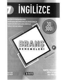 İNGİLİZCE BRANŞ DENEMELERİ 30 DENEME
