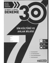 30 DENEME DİN KÜLTÜRÜ VE AHLAK BİLGİSİ
