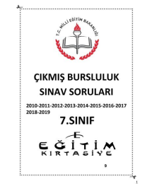 ÇIKMIŞ BURSLULUK SINAV SORULARI