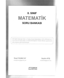 MATEMATİK SORU BANKASI