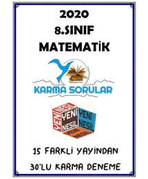 MATEMATİK KARMA SORULAR 15 FARKLI YAYINDAN 30'LU KARMA DENEME