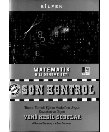 MATEMATİK 8'Lİ DENEME SETİ SON KONTROL
