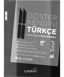 GÖSTER KENDİNİ TÜRKÇE SORU BANKASI