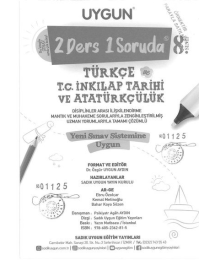 2 DERS 1 SORUDA TÜRKÇE VE T.C. İNKILAP TARİHİ VE ATATÜRKÇÜLÜK