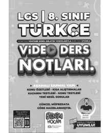 LGS TÜRKÇE VİDEO DERS NOTLARI