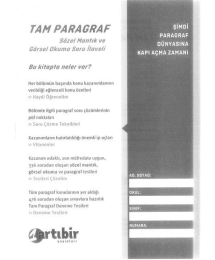 TAM PARAGRAF SÖZEL MANTIK VE GÖRSEL OKUMA SORU İLAVELİ