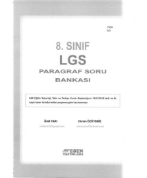 LGS PARAGRAF SORU BANKASI