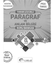 TAMAMI ÇZÜMLÜ PARAGRAF VE ANLAM BİLGİSİ SORU BANKASI