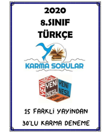 TÜRKÇE KARMA SORULAR 30'LU KARMA DENEME