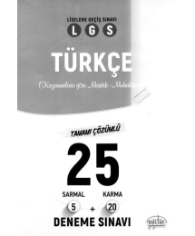 LGS TÜRKÇE TAMAMI ÇÖZÜMLÜ 25 DENEME SINAVI