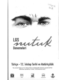 LGS NUTUK DENEMELERİ TÜRKÇE - T.C. İNKILAP TARİHİ VE ATATÜRKÇÜLÜK
