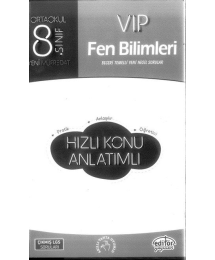 VIP FEN BİLİMLERİ HIZLI KONU ANLATIMLI