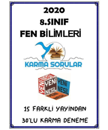 FEN BİLİMLERİ 15 FARKLI YAYINDAN 30'LU KARMA DENEME