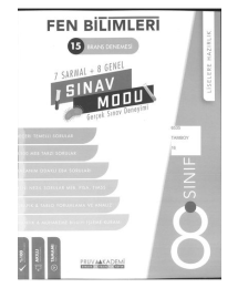 15 BRANŞ DENEMESİ SINAV MODU FEN BİLİMLERİ