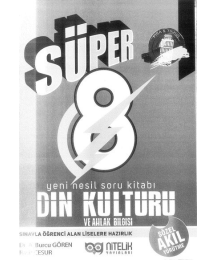 SÜPER DİN KÜLTÜRÜ VE AHLAK BİLGİSİ