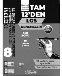 TAM 12'DEN LGS DENEMELERİ 360 SORU 12 DENEME (GENEL)