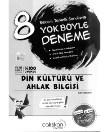 YOK BÖYLE DENEME DİN KÜLTÜRÜ VE AHLAK BİLGİSİ