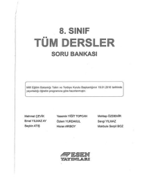 TÜM DERSLER SORU BANKASI