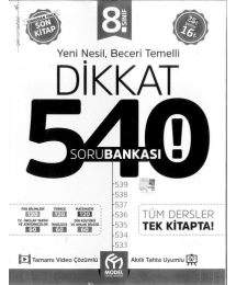 YENİ NESİL BECERİ TEMELLİ DİKKAT 540 SORU BANKASI