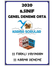 GENEL DENEME ORTA 11 FARKLI YAYINDAN 11 KARMA DENEME