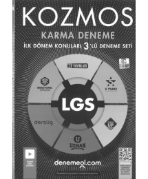 KOZMOS KARMA DENEME İLK DÖNEM KONULARI 3'LÜ DENEME SETİ