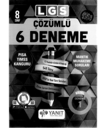 LGS ÇÖZÜMLÜ 6 DENEME MANTIK MUHAKEME SORULARI