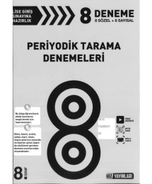 8 DENEME PERİYODİK TARAMA DENEMELERİ
