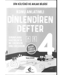 KONU ANLATIMLI DİNLENDİREN DEFTER