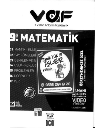 VİDEO ANLATIM FASİKÜLLERİ MATEMATİK TAMAMI ÖZEL DERS FORMATINDA