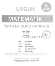 MATEMATİK SPOTLU SORU BANKASI