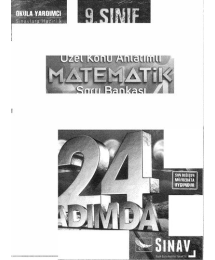 ÖZEL KONU ANLATIMLI MATEMATİK SORU BANKASI 24 ADIMDA