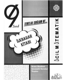 TEMELİNİ SAĞLAM AT İLKBAHAR KİTABI ACİL MATEMATİK