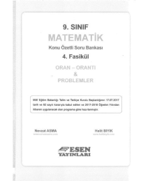 MATEMATİK KONU ÖZETLİ SORU BANKASI 4. FASİKÜL ORAN ORANTI & PROBLEMLER