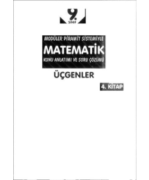MODÜLER PİRAMİT SİSTEMİYLE MATEMATİK KONU ANLATIMI VE SORU ÇÖZÜMÜ 4. KİTAP