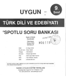 TÜRK DİLİ VE EDEBİYATI SPOTLU SORU BANKASI