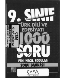 TÜRK DİLİ VE EDEBİYATI 1000 SORU YENİ NESİL SORU BANKASI