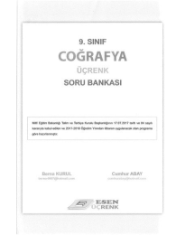 COĞRAFYA ÜÇRENK SORU BANKASI