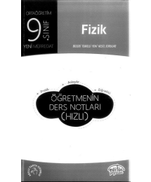 FİZİK ÖĞRETMENİN DERS NOTLARI (HIZLI)