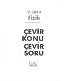 ÇEVİR KONU ÇEVİR SORU FİZİK