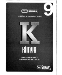 KİMYA OKULA YARDIMCI SINAVLARA HAZIRLIK