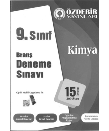 BRANŞ DENEME SINAVI KİMYA 15 DENEME 300 SORU
