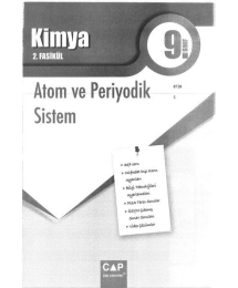 KİMYA 2. FASİKÜL ATOM VE PERİYODİK SİSTEM