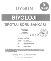BİYOLOJİ SPOTLU SORU BANKASI