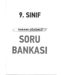 TAMAMI ÇÖZÜMLÜ SORU BANKASI