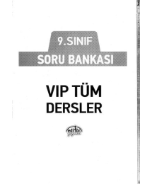 SORU BANKASI VİP TÜM DERSLER