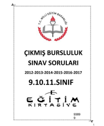 ÇIKMIŞ BURSLULUK SINAV SORULARI