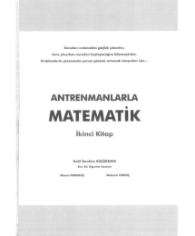 ANTRENMANLARLA MATEMATİK İKİNCİ KİTAP