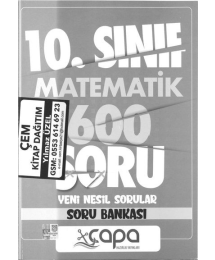 MATEMATİK 600 SORU YENİ NESİL SORULAR SORU BANKASI