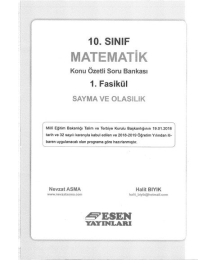 MATEMATİK KONU ÖZETLİ SORU BANKASI 1. FASİKÜL SAYMA VE OLASILIK